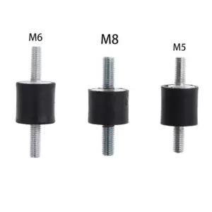 M5 M6 M8 고무 마운트 더블 수나사 흡수 방지 사일런트블록 자동차 보트 장치 진동 M5