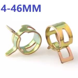 10PCS 4MM 46MM 선택 스프링 클립 진공 실리콘 오일 클램프 호스 워터 자동차 8mm 10pcs