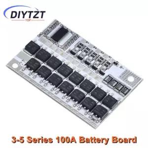 3S 4S 5S BMS 12V 16 8V 21V 삼원 이온 LMO 배터리 100A 보호 3S 12V 100A
