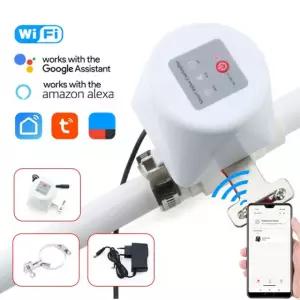 WIFI 워터 밸브 가스 차단 타이머 가든 스마트 컨트롤러 AS 지원 DS-O9 ALEXA 수도꼭지 EU Plug White