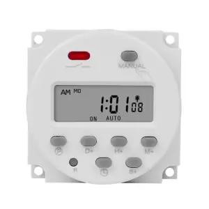 1초 간격 5V 12V 24V 110V 220V 디지털 LCD 스위치 프로그 타이머 7일 220V without wires