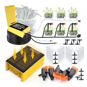 미니 더블 펌프 태양 발전 타이머 스마트 드립 내장 급수 18650MAH 시스템 배터리 A 15M Kit Arrow