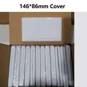 146 타입 직사각형 커버 패널 스위치 소켓 플레이트 흰색 146X86MM