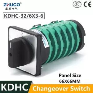 ZHUCO KDHC 32 6X3 690V 32A 위치 전기 스위치 용접기 조절 전환 32A 6X3