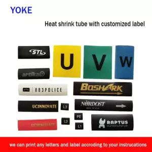 플라스틱 수축 튜브 케이블 라벨 스티커 방수 마커 100pcs 7 0mm
