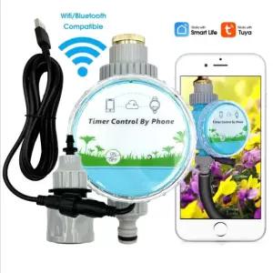 WIFI 무선 정원 워터 타이머 스마트 원격 컨트롤러 자동 내장 관개 키트 야외 온실 Wifi Timer