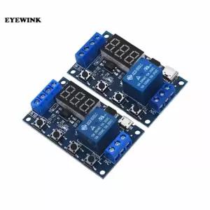 XY J02 30V 지원 USB 5V LED 디스플레이 타이머 사이클 제어 자동화 지연 USB
