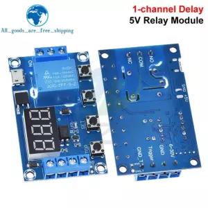 3PCS 30V 지원 USB 5V LED 디스플레이 자동화 지연 제어 타이머 사이클 오프 3PCS