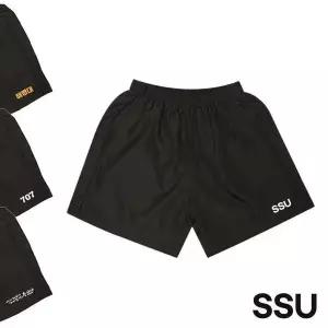 [하프클럽/셀러허브_여성트랜드패션]무지 쿨반바지 블랙 보급형 반바지 SSU