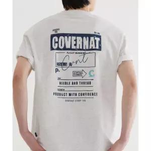 매장정품 COVERNAT 커버낫 남녀공용 수피마 배기지택 그래픽 티셔츠 헤더그레이 CO2502ST16HG 1540507