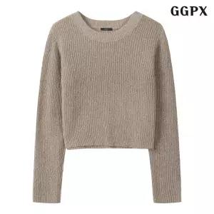 데일리 라운드 골지 긴팔 니트 (GQDKT001D)