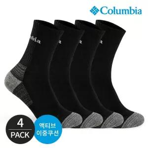 [하프클럽/] 남성 쿠션 힐컬러 등산 중목양말 4P_GYBK