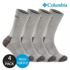 [하프클럽/] 남성 쿠션 딥컬러 등산 장목양말 4P_GY