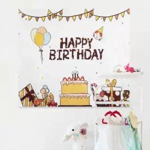 [문구/오피스] 생일축하 패브릭 포스터 초코 대형