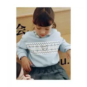 빈폴 키즈 빈폴 BEANPOLE KIDS 페어아일 그래픽 스웨트 셔츠 스카이 블루 BI5X41U10Q BI5X41U10Q 438010