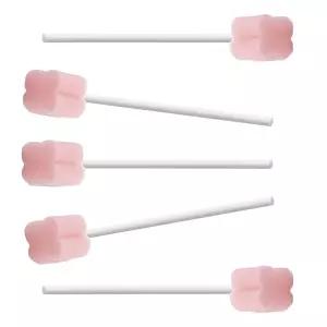 멸균 스펀지 마우스 면봉(핑크)-100PCS