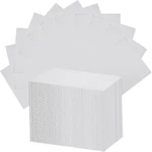ProtectX 50Pcs 일회용 치과용 턱받이 화이트 13 x18 3겹 방수 타투 시트 고흡수성 네일 살롱 트레이 커버