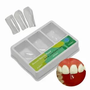 30pcs/팩 치과용 매트릭스 밴드 전방 스트립 금속 투명 활 단면 윤곽 시스템