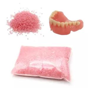 500g/가방 치과용 틀니 유연 아크릴 혈흔 시뮬레이션 가짜 치아 재료 실험실 핑크 500g