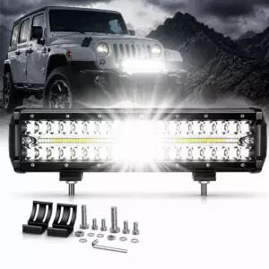 울브스 30000루멘 300와트 초강력 12인치 LED 써치라이트 9V-30V 트럭 차량
