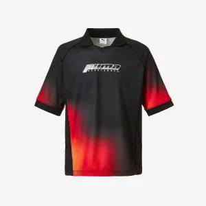 매장정품 푸마 U 풋볼 니트 칼라 반팔 티셔츠 - PUMA BLACK PKI95030601 261419
