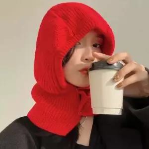 방한용품 여성 니트 바라클라바 겨울 후드 넥워머 바라클라바