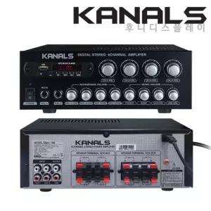 카날스 EMA-196 4채널 320W 미니앰프 USB 블루투스 카페 매장용 외부입력지원