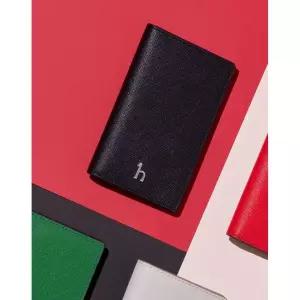 헤지스 HAZZYS WOMEN ACC [NOMAD]블랙 퍼피로고 플랫 카드지갑 HIHO6E131BK 779148