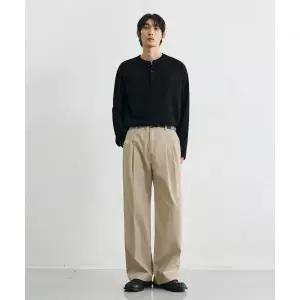 드로우핏 DRAW FIT 와이드 밴딩 치노 팬츠 [L.BEIGE] DFPT1304LBE 779047