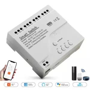 4채널 투야 릴레이 모듈 AC 32V AC 220V 10A 스마트 와이파이 스위치 AC 85 250V 2