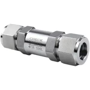 20MM 튜브 압축 유니온 304 316L 스테인레스 스틸 역류 방지 체크 편도 밸브 6mm SS304