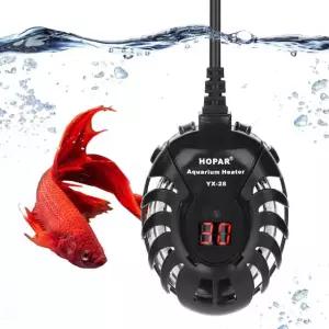 수족관 잠수정 히터 물고기 탱크 LCD 디스플레이 디지털 조절 가열 막대 일정한 온도 25W EU 220V