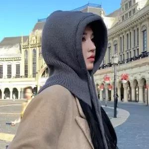 [하프클럽/]bns 방한 후드 넥워머 니트 따뜻한 바라클라바 목토시