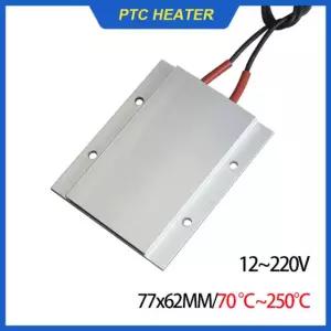 12V 220V 일정한 온도 세라믹 PTC 가열 시트 분해 구슬 조립 77X62MM 램프 220V 60 degrees