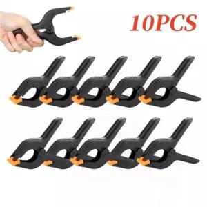 10PCS DIY 플라스틱 클램프 목공 고정 도구 사진 클립 녹색 스튜디오 액세서리 화면 3 5inch 1PCS