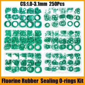 FKM 녹색 불소 고무 씰링 가스켓 산성 키트 방지 1MM CS1 알칼리 내유성 150pcs 1 5 2 4mm