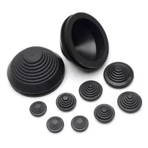 고무 타워형 보호 코일 그로밋 패드 씰링 가드 스냅 플러그 링의 와이어 구멍 TH 10mm 2 pcs