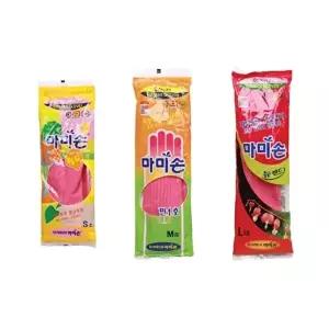 [마미손]고품질 TBZ 마미손 고무장갑 중 팩 10입 다용도고무장갑 청소용고무장갑 설거지고무장갑 WFM0GKP