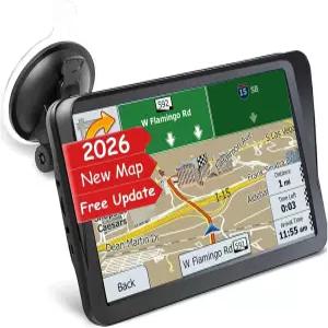 자동차 트럭 RV용 롱루프 GPS 내비게이터 9인치 터치스크린 최신 2026 지도 내비게이션 시스템을