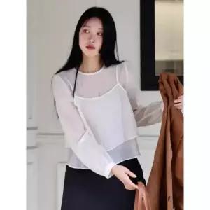 올리브데올리브 레이어드 뷔스티에 세트 시스루 블라우스 OW5MB203 1066457
