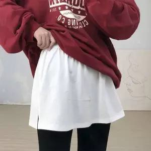 [하프클럽/]여성용 페이크 밴딩 레이어드 스커트 티셔츠 레이어드룩