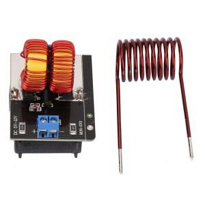루아톡시 5V 12V ZVS 인덕션 히터 히팅 보드가 120W 부품 전자 PCB 55x37x1 모듈 인덕터 회로 장착된 6mm 미니 코일 50Hz