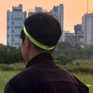 [하프클럽/]러닝용 얇은 두줄 스포츠 헤어밴드 땀흡수 축구 마라톤 운동 크