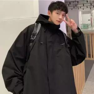 [하프클럽/]남녀공용 루즈핏 후드 야상 점퍼 하프 자켓 2컬러