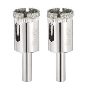 IKIL 2pcs 25 32 20mm 다이아몬드 코어 유리 비트 타일 도자기용 드릴 커터