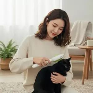 [반려] 미용 반려동물 자동 고양이 제거 관리 그루밍 강아지 도구 털 죽은털 빗
