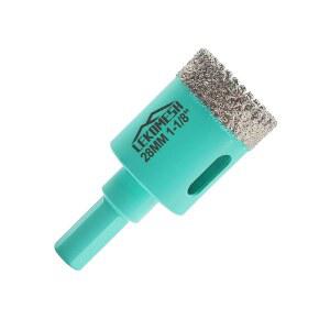 다이아몬드 타일 코어 드릴 비트 28mm 대리석 커터 도자기 석영 세라믹 르코메쉬용 섕크 삼각형 화강암