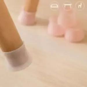 소음방지 긁힘방지 의자발 커버 실리콘 식탁의자 4p