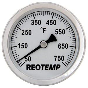 REOTEMP S1 F73 자기 아날로그 표면 온도계 화씨 50 750도