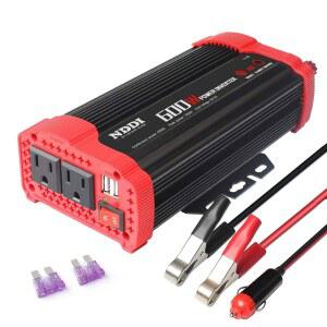 노트북 스마트폰용 듀얼 USB 충전기 어댑터가 110V 파워 자동차 12V 컨버터 장착된 600W 인버터 NDDI AC